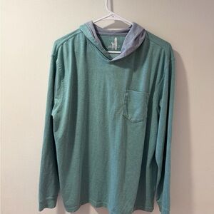 johnnie-O Sea Green Hoodie Shirt